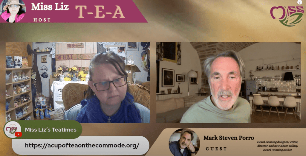 safe horizon virtual event: tea time with liz and lisa... Mark Shares Tea Time with Miss Liz - A Cup of Tea on the Commode